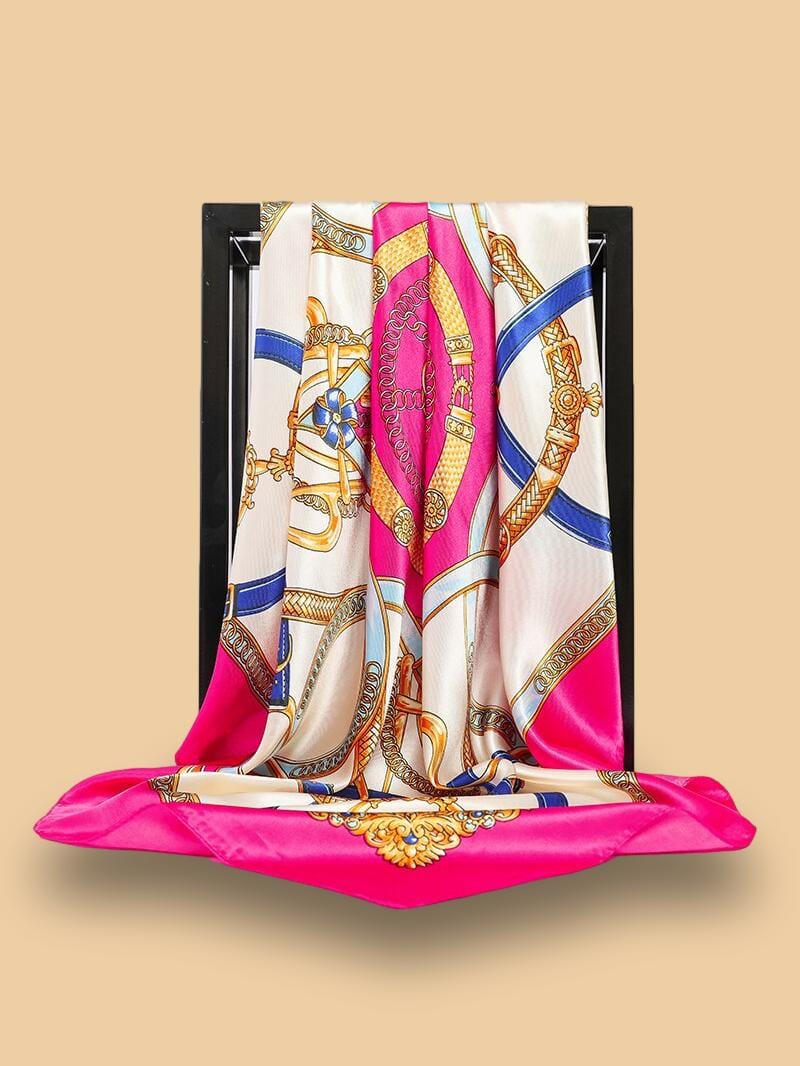 Foulard carré vieux rose femme | Cache Cache Foulard carré vieux rose femme | Cache Cache