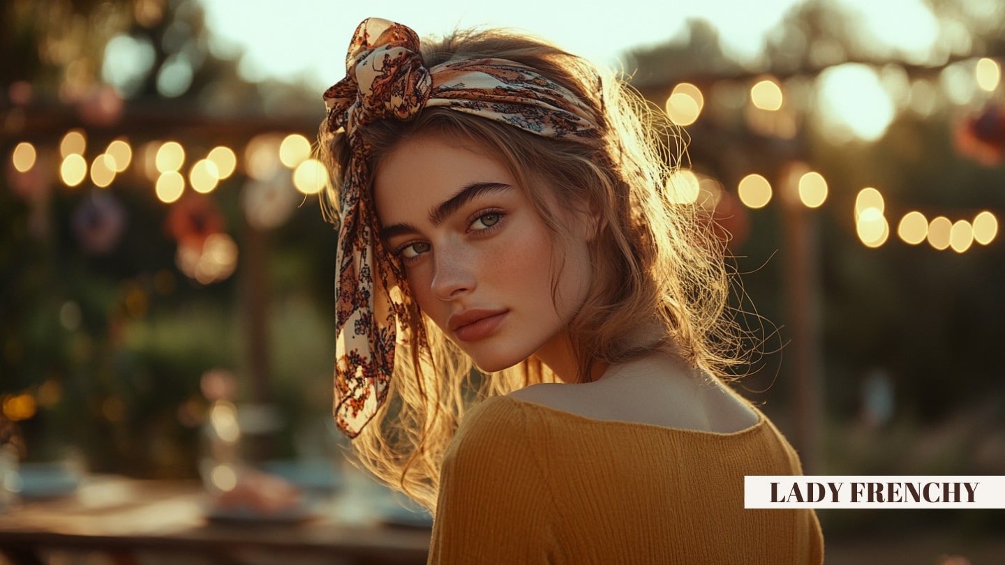 Coiffures Guinguette avec Foulard  Styles Rétro et Romantiques à Adopter