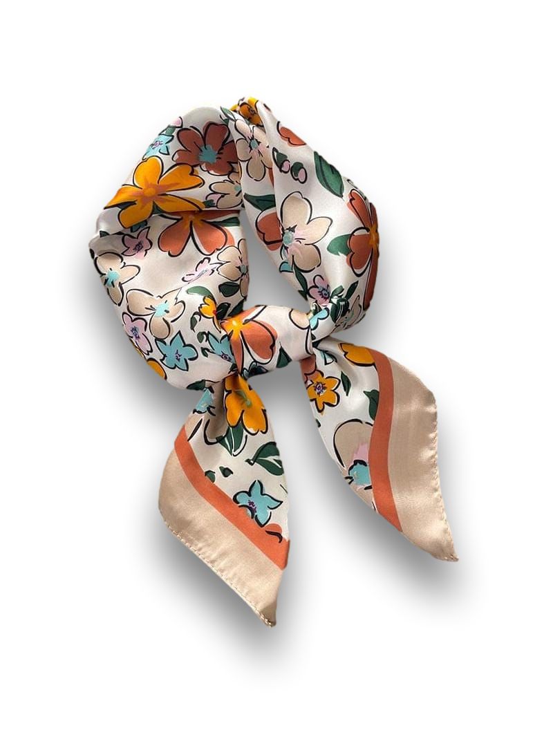 Foulard Cheveux Fleuri