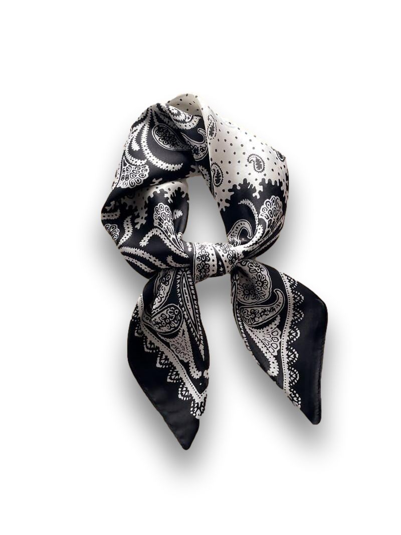 Foulard Noir Satin