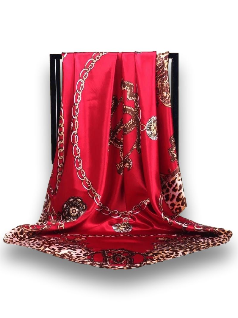 Foulard Rouge Satin