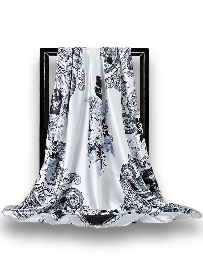 Foulard Satin Blanc