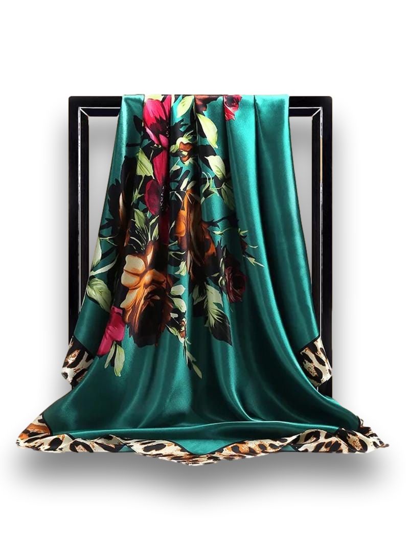 Foulard Satin Vert