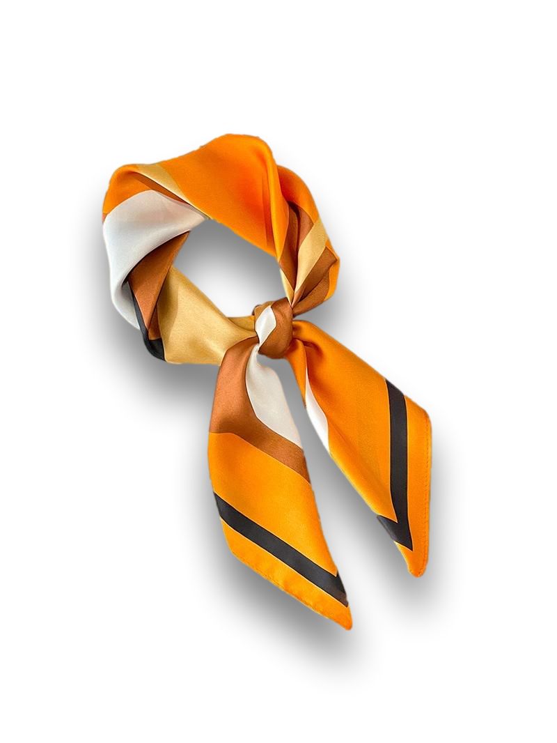 Foulard Soie Orange