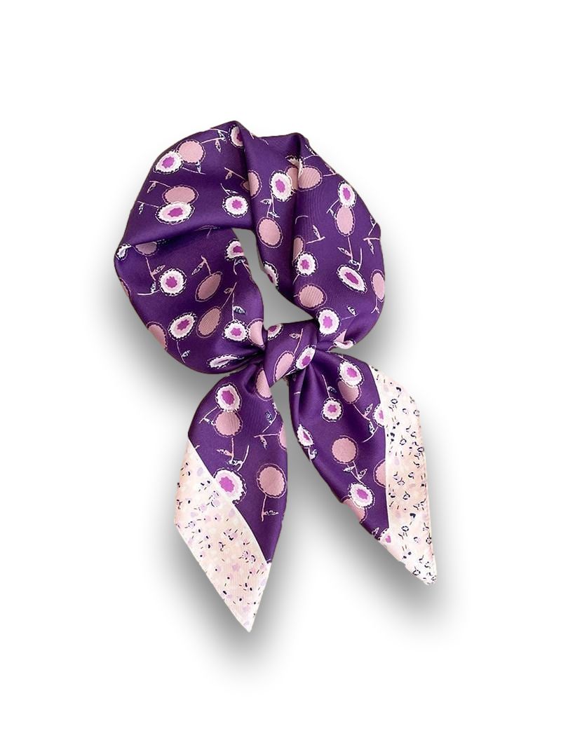 Foulard en Soie Violet