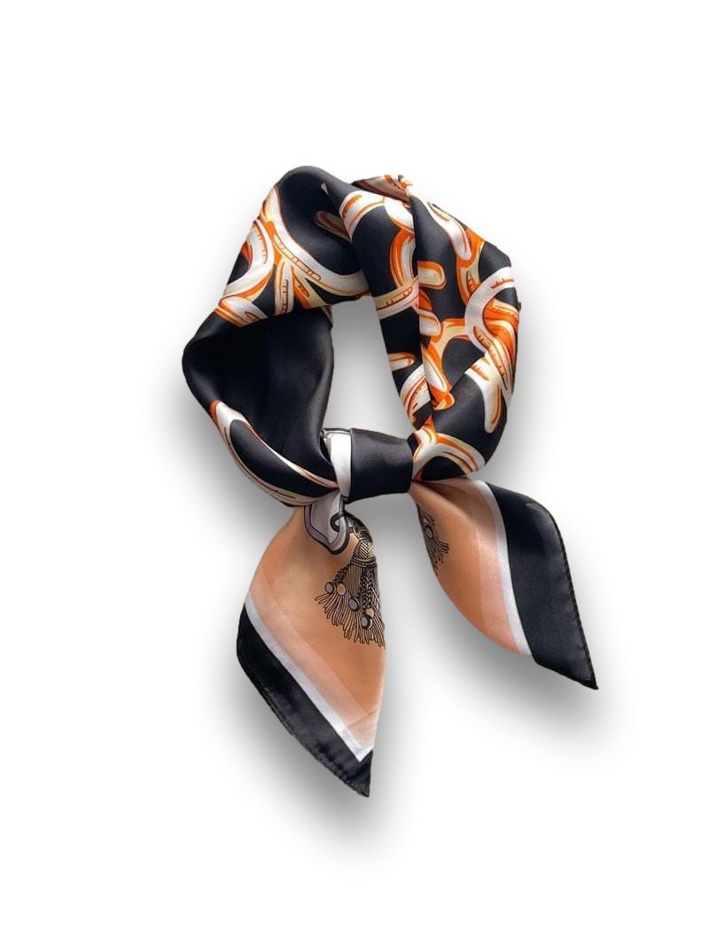 Grand Foulard Noir Femme