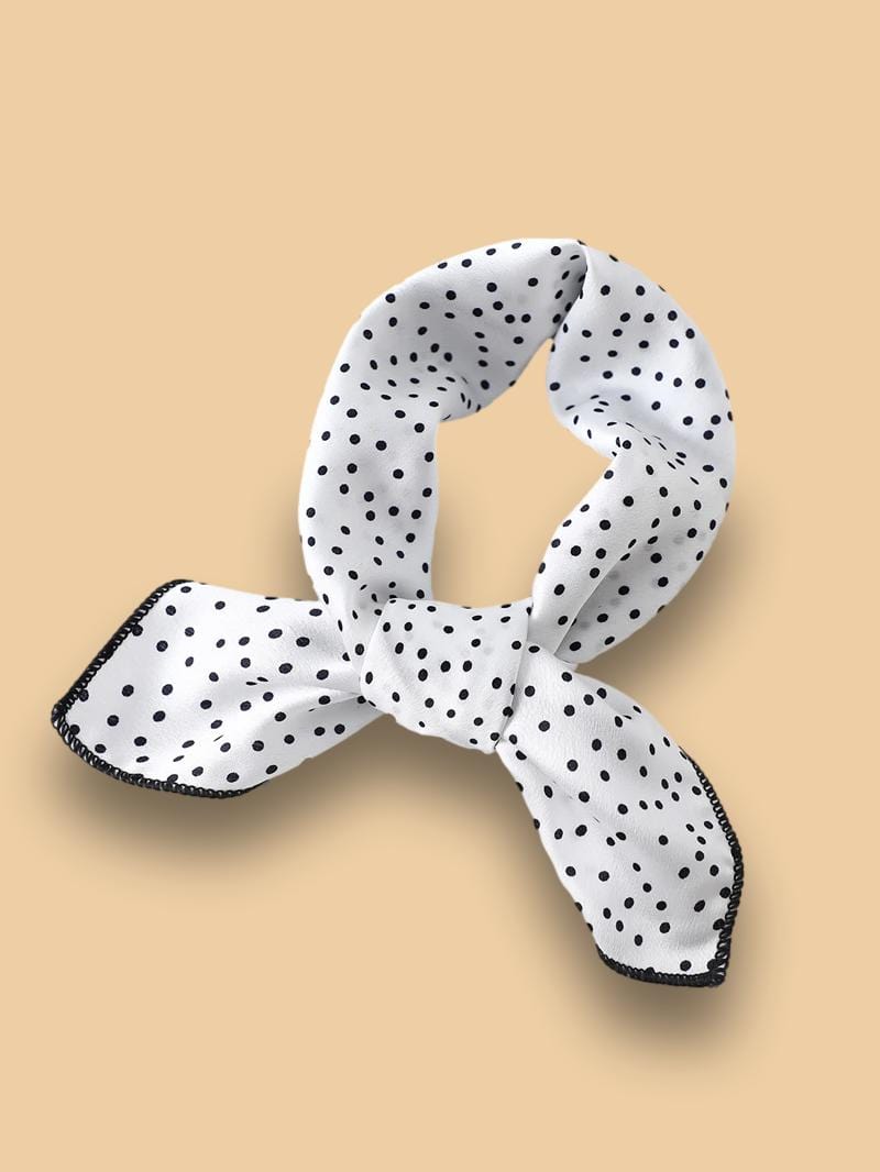 Foulard à Pois Blanc