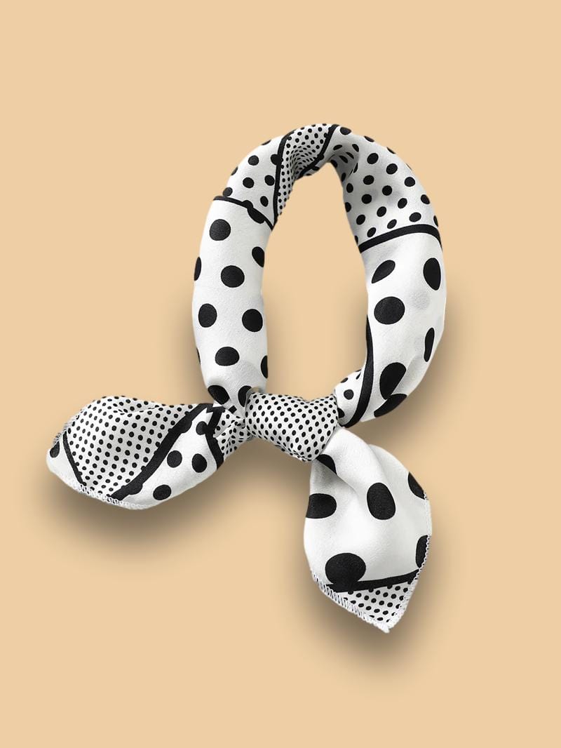 Foulard à Pois Noir