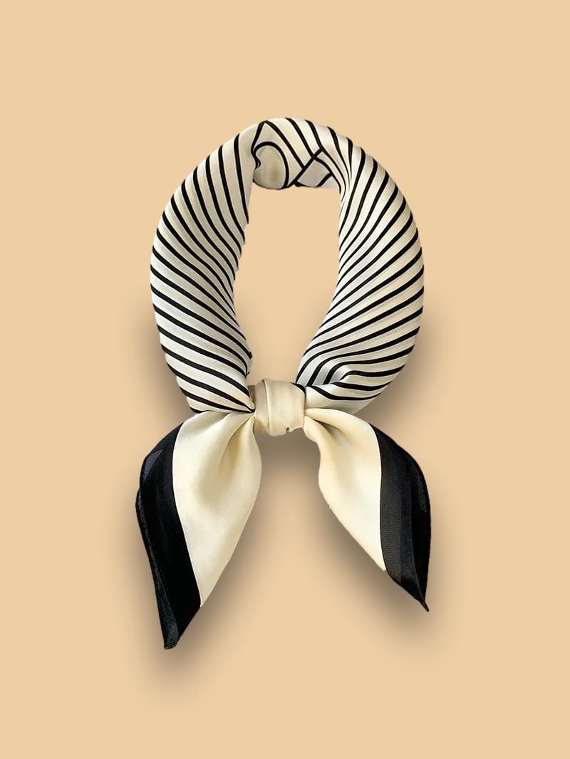 Foulard Beige et Noir