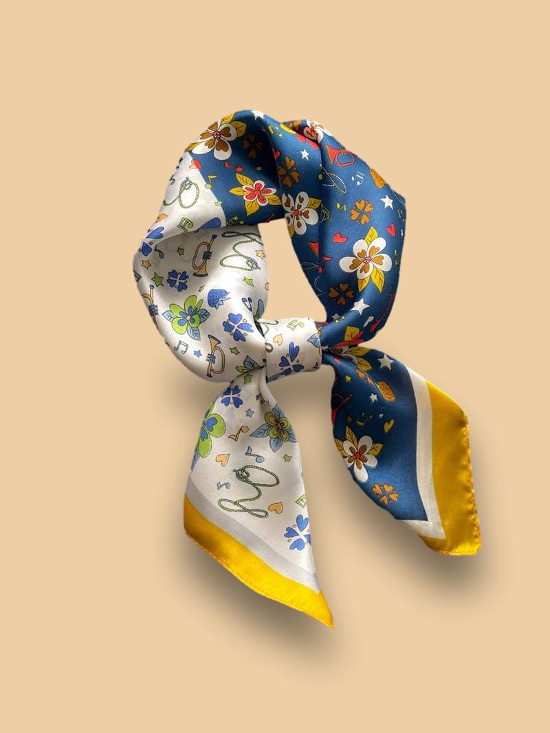 Foulard Beige Soie