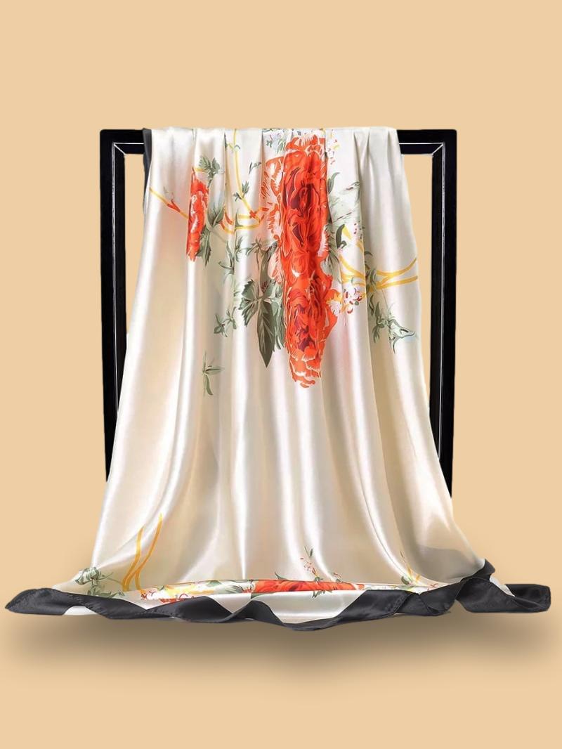 Foulard Blanc Satin