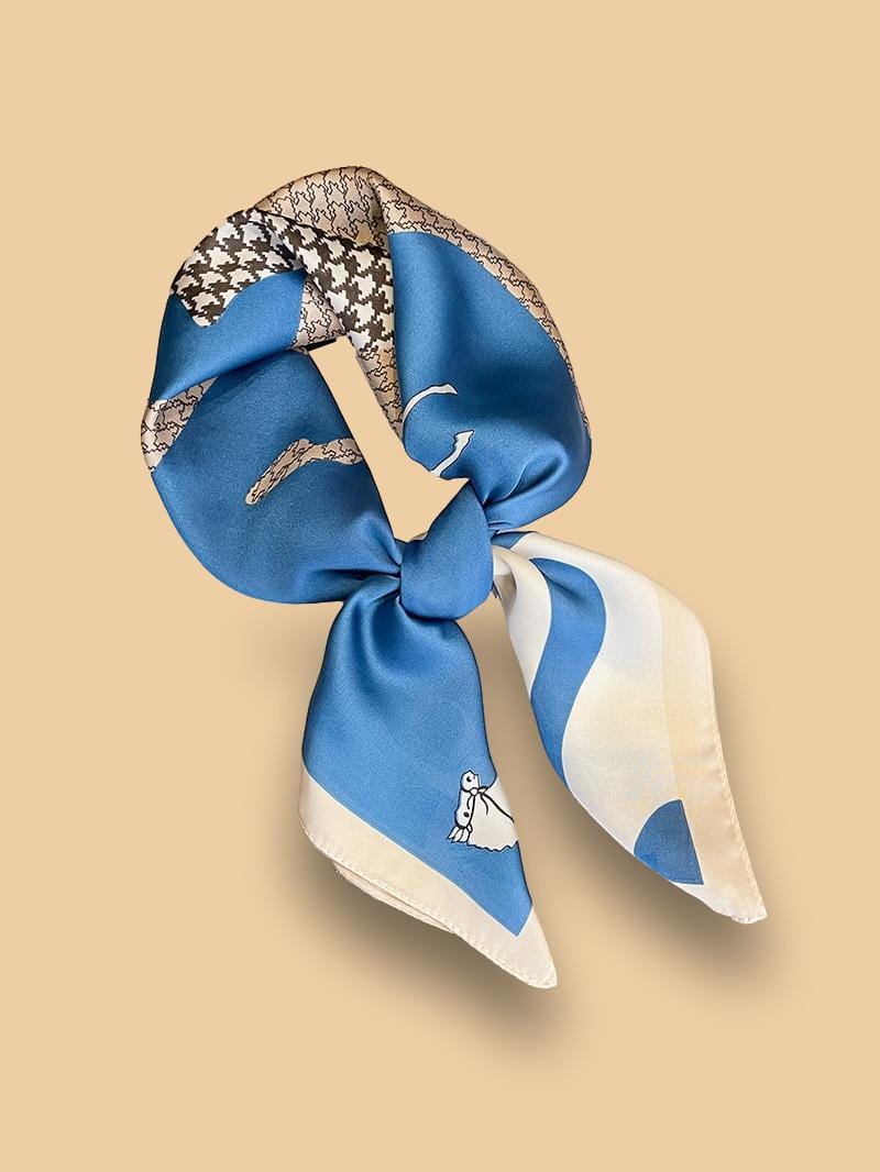 Foulard Bleu Femme