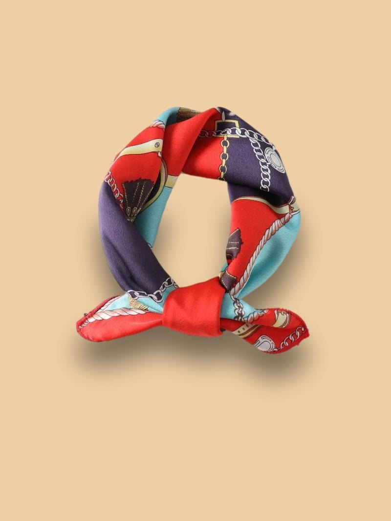 Foulard Cheveux Femme Rouge