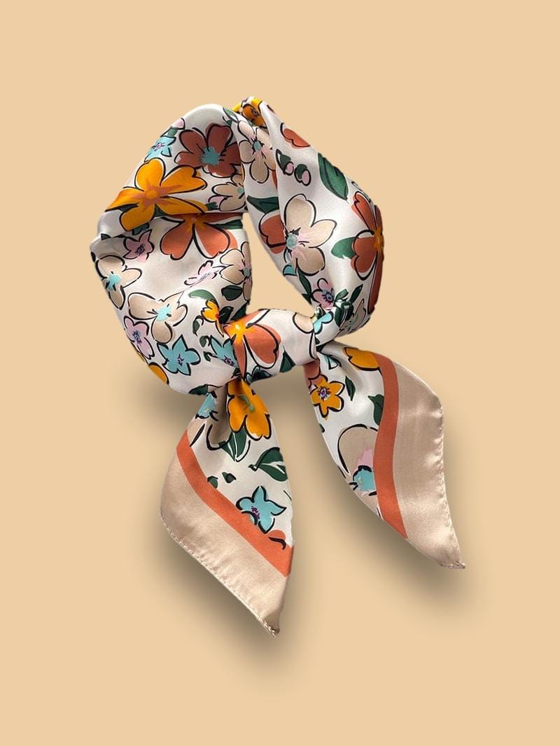 Foulard Cheveux Fleuri