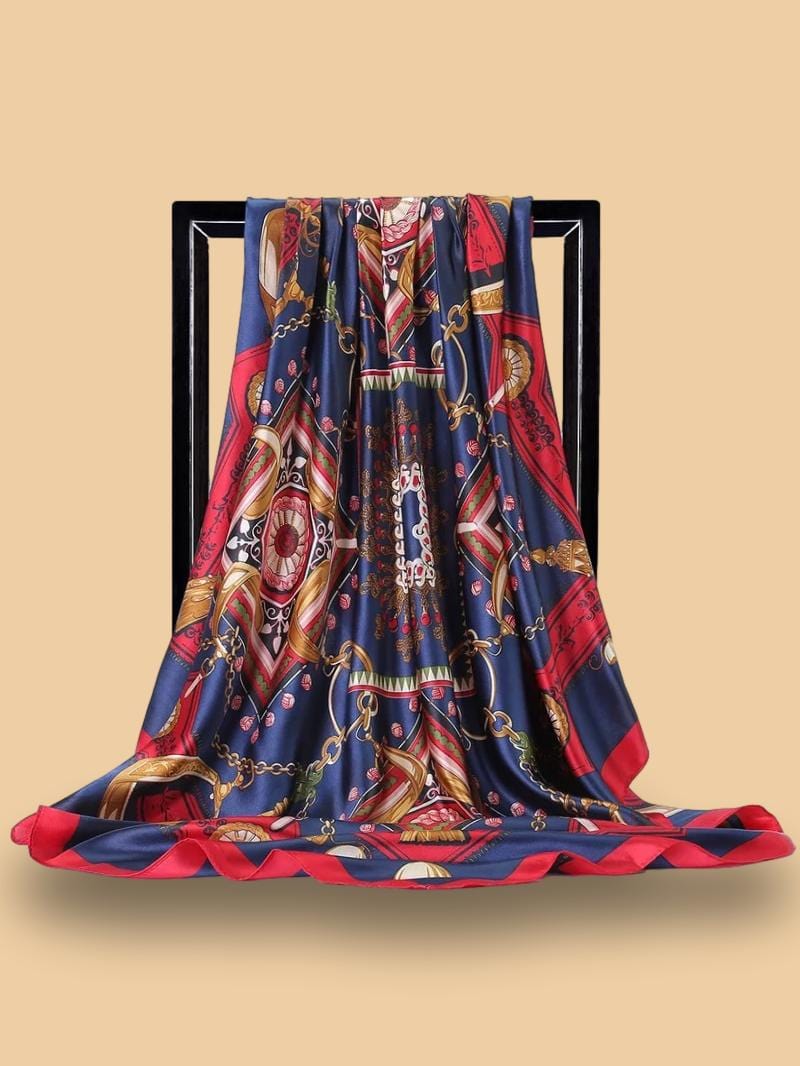 Foulard en Satin à Motif