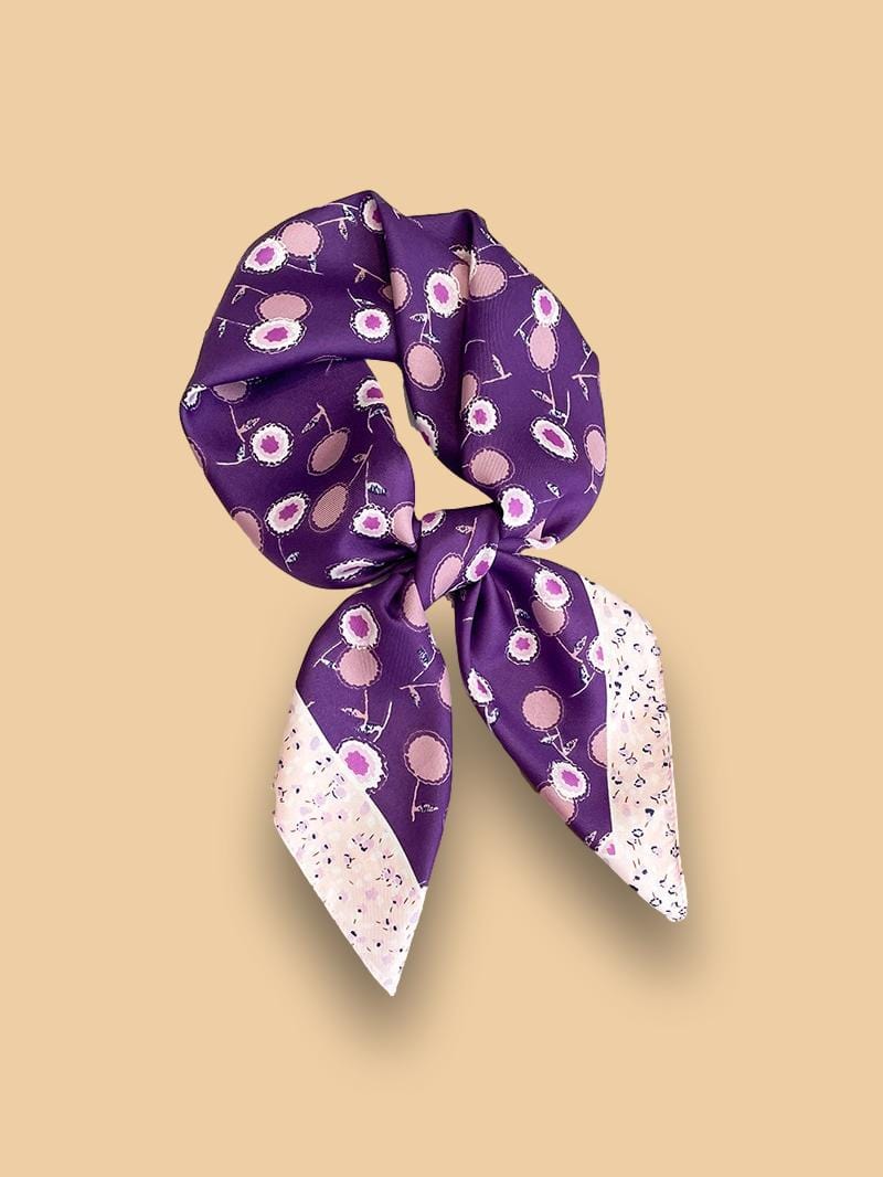 Foulard en Soie Violet