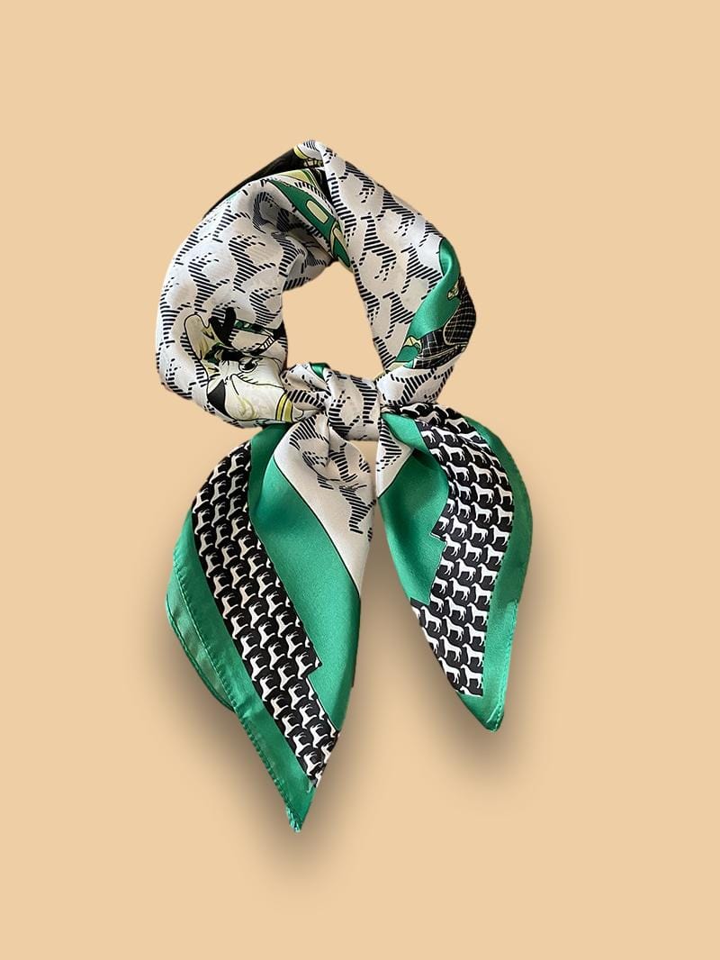 Foulard Femme Vert Bouteille