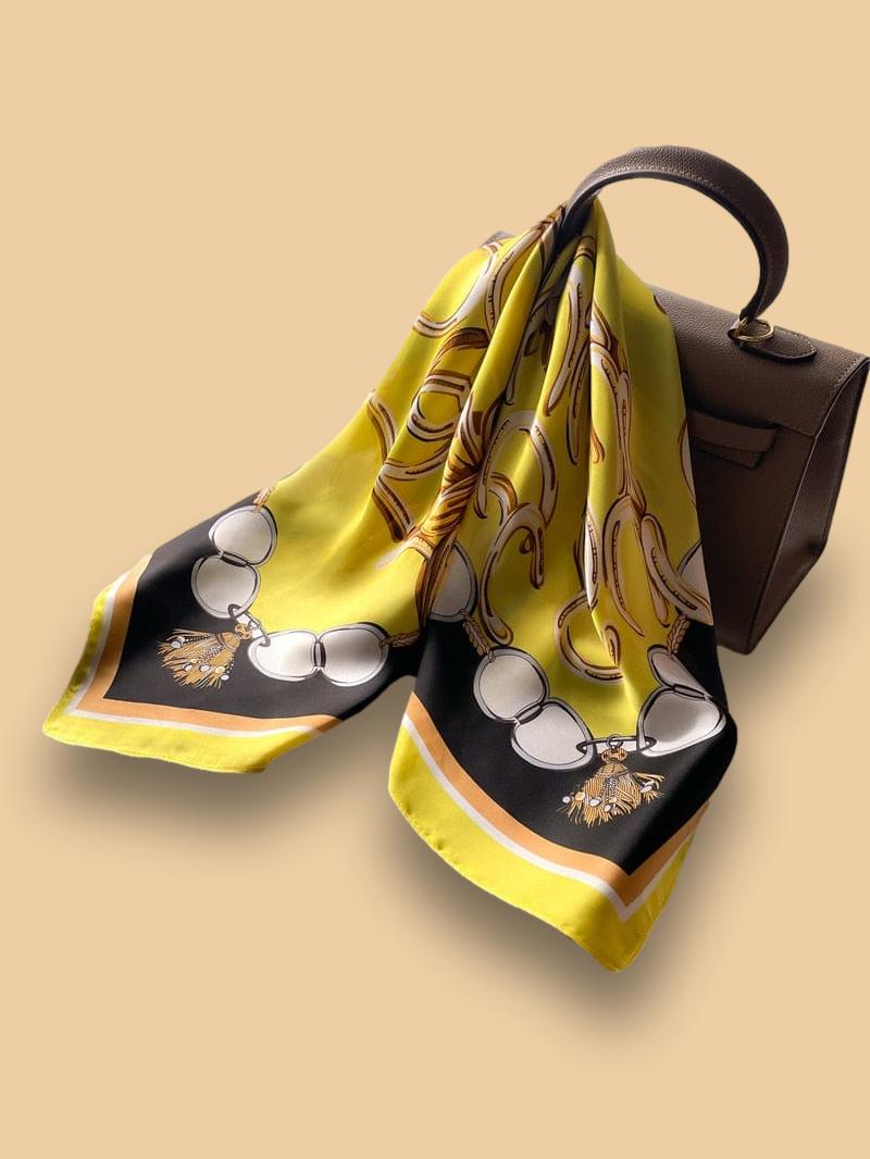 Foulard Jaune Moutarde Femme