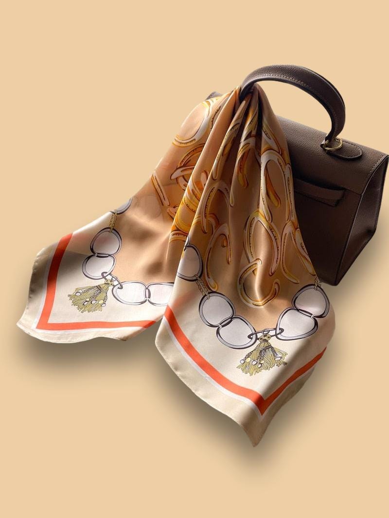 Foulard Marron Beige