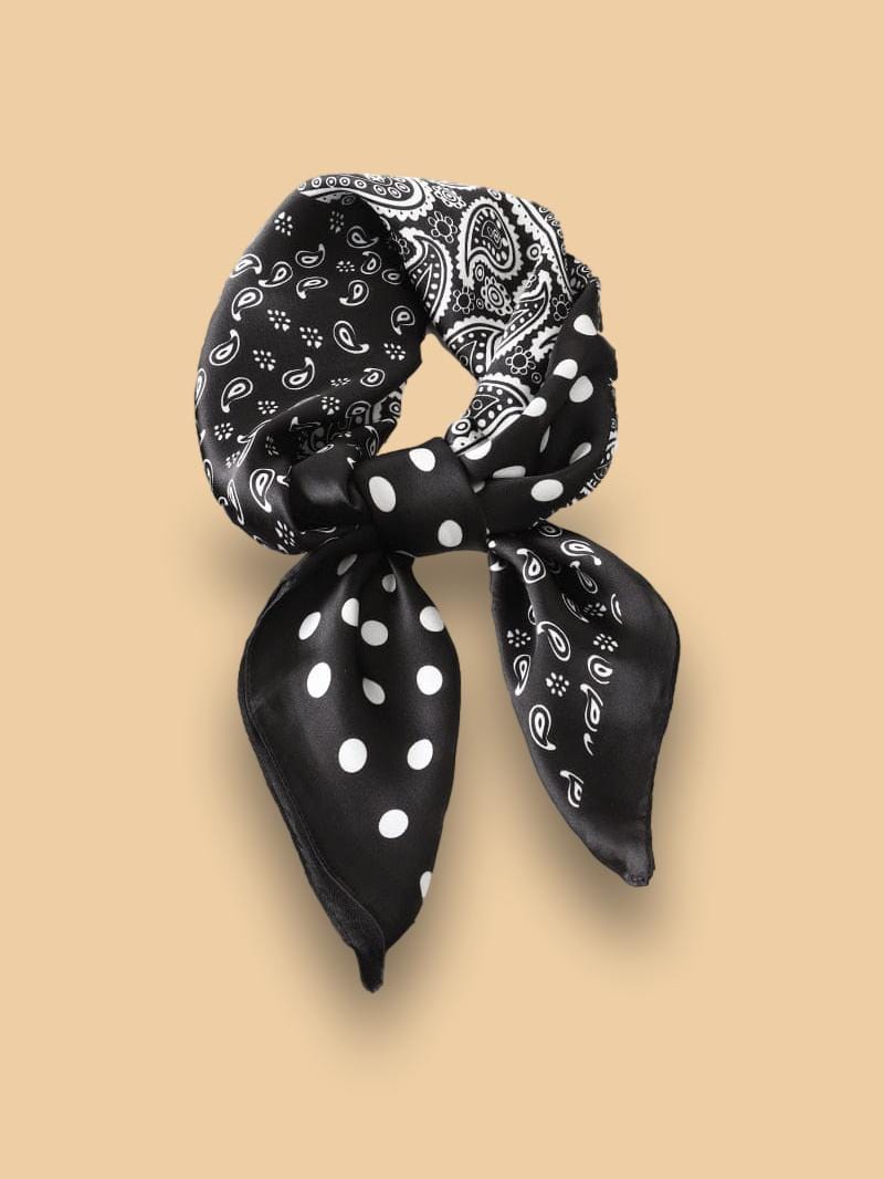 Foulard Noir Cheveux