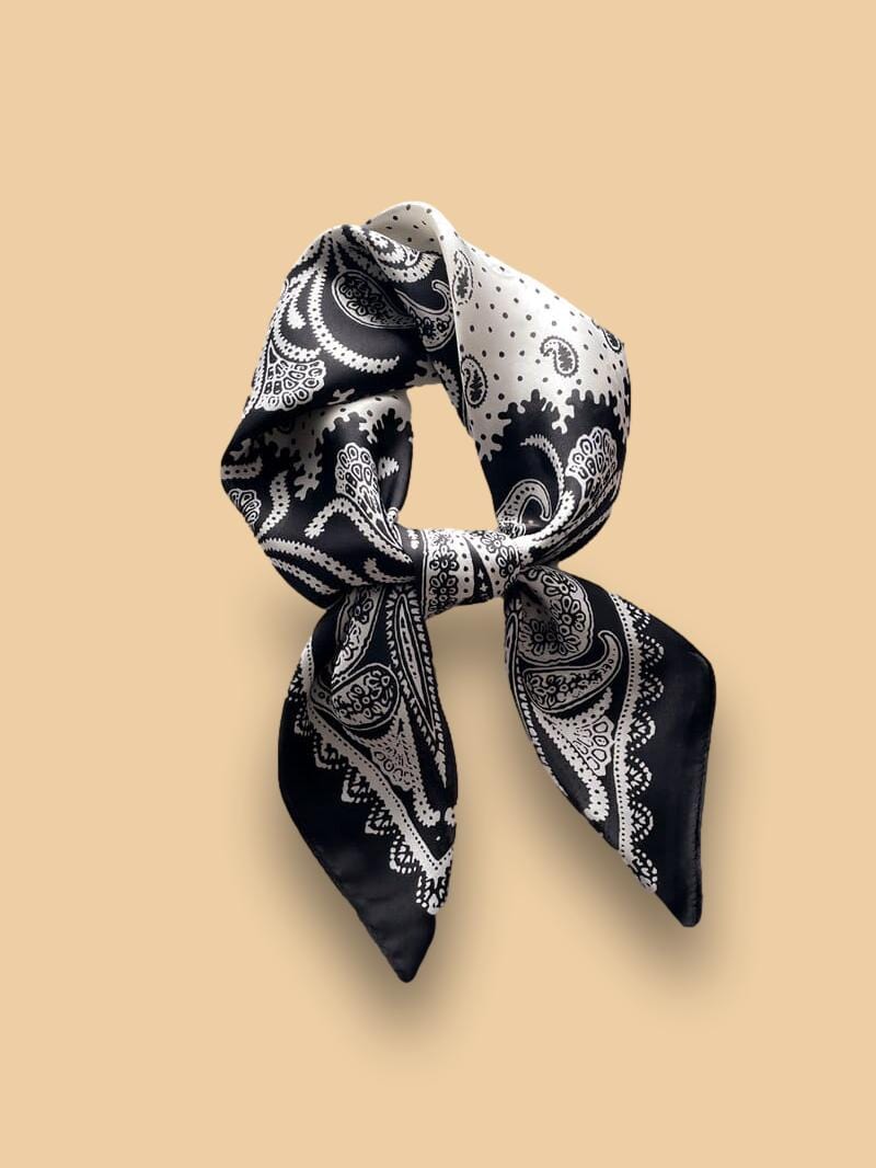 Foulard Noir Satin