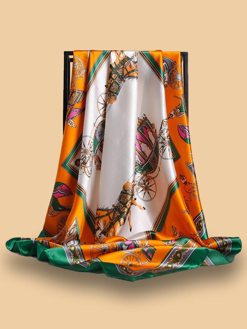 Foulard Orange Cheveux