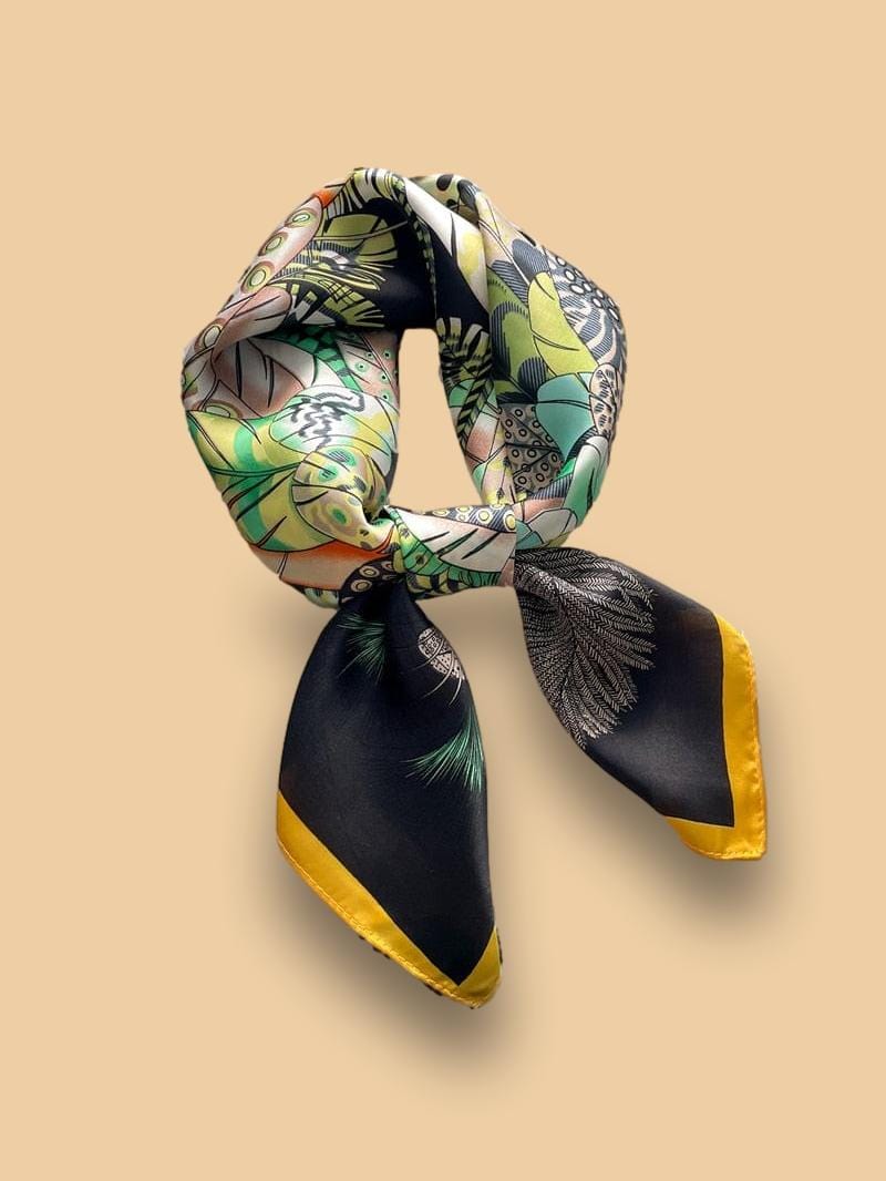 Foulard Orange et Noir