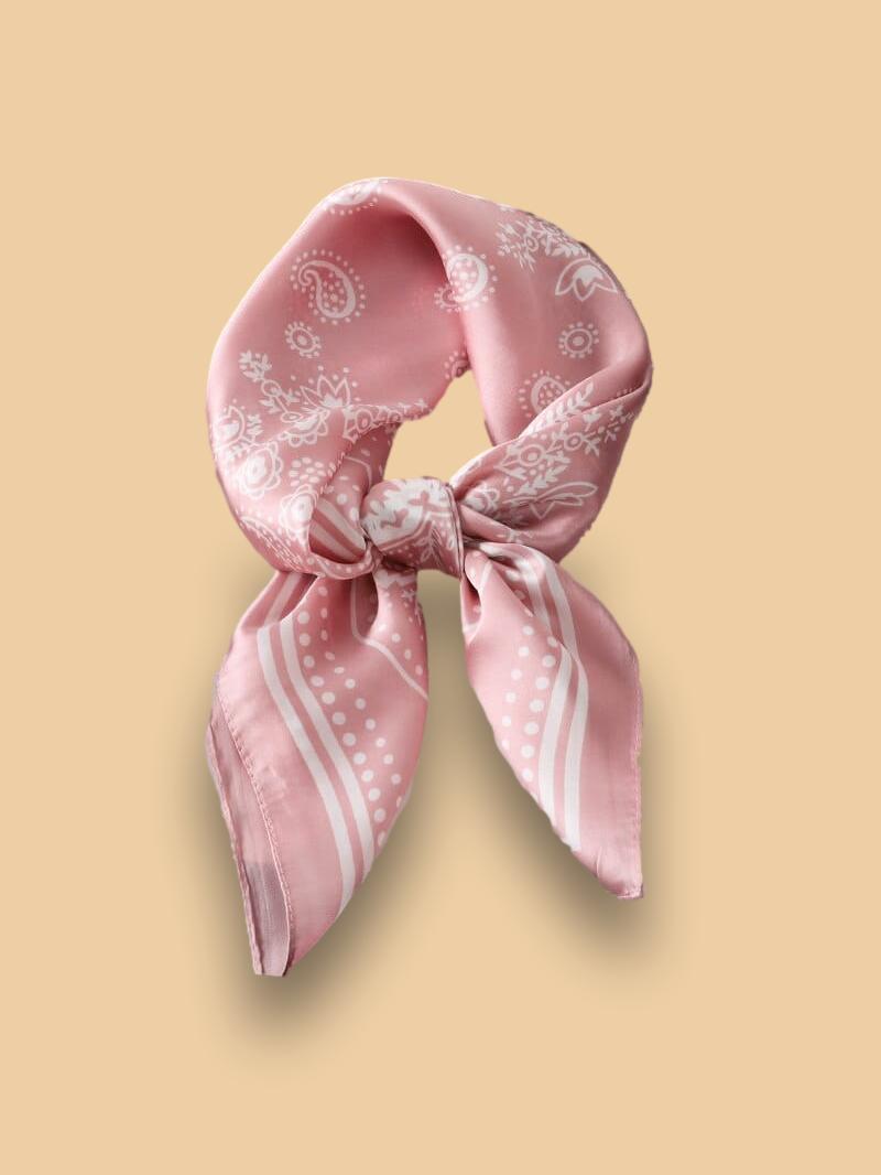 Foulard Rose Cheveux