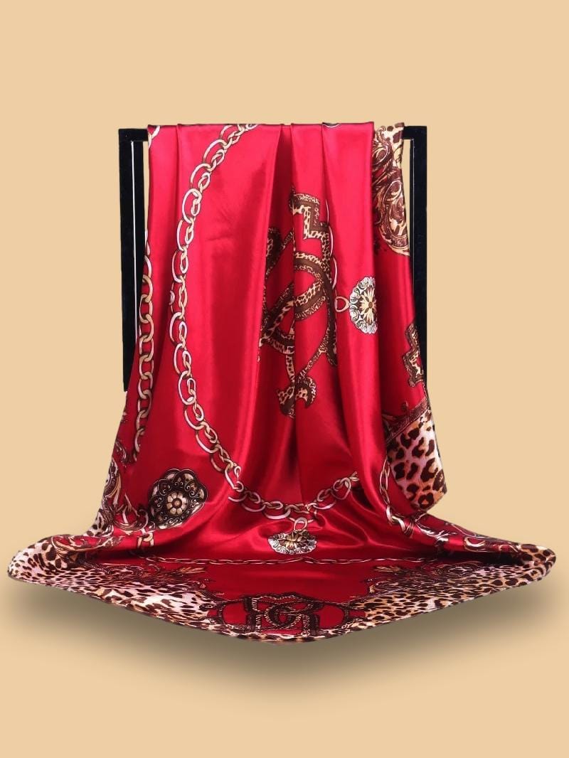 Foulard Rouge Satin