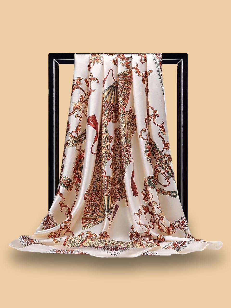 Foulard Satin Beige