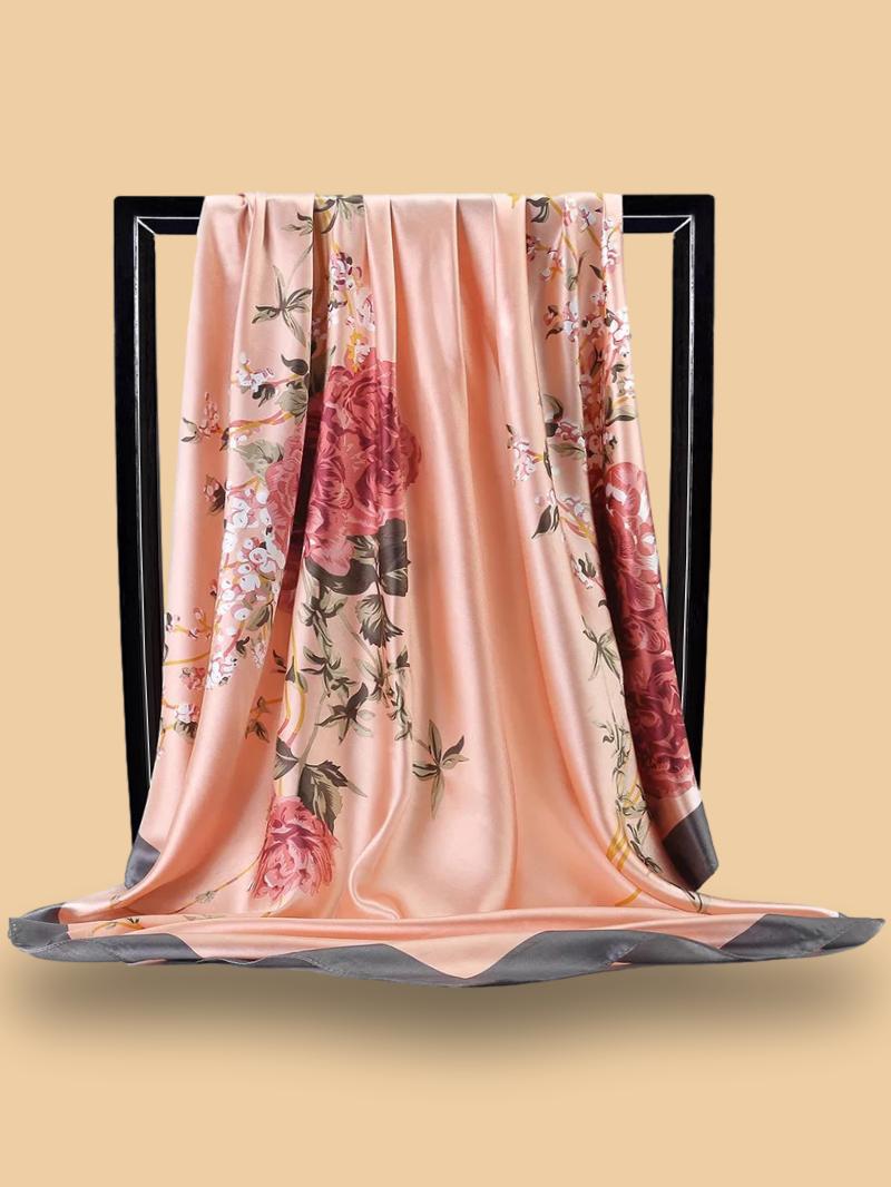 Foulard Satin Rose