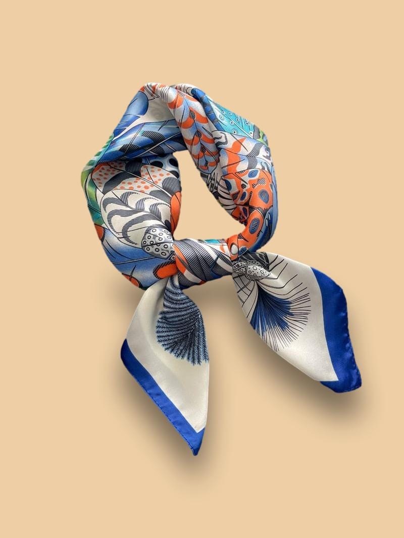 Foulard Soie Beige