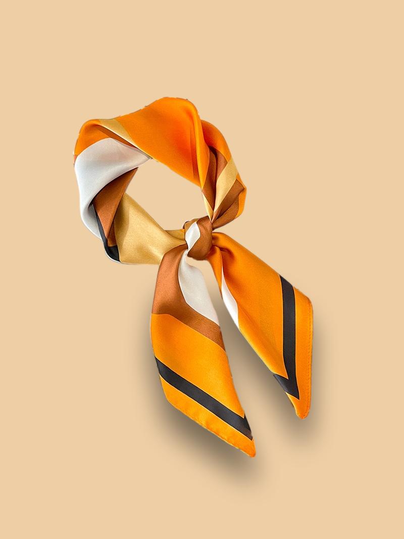 Foulard Soie Orange