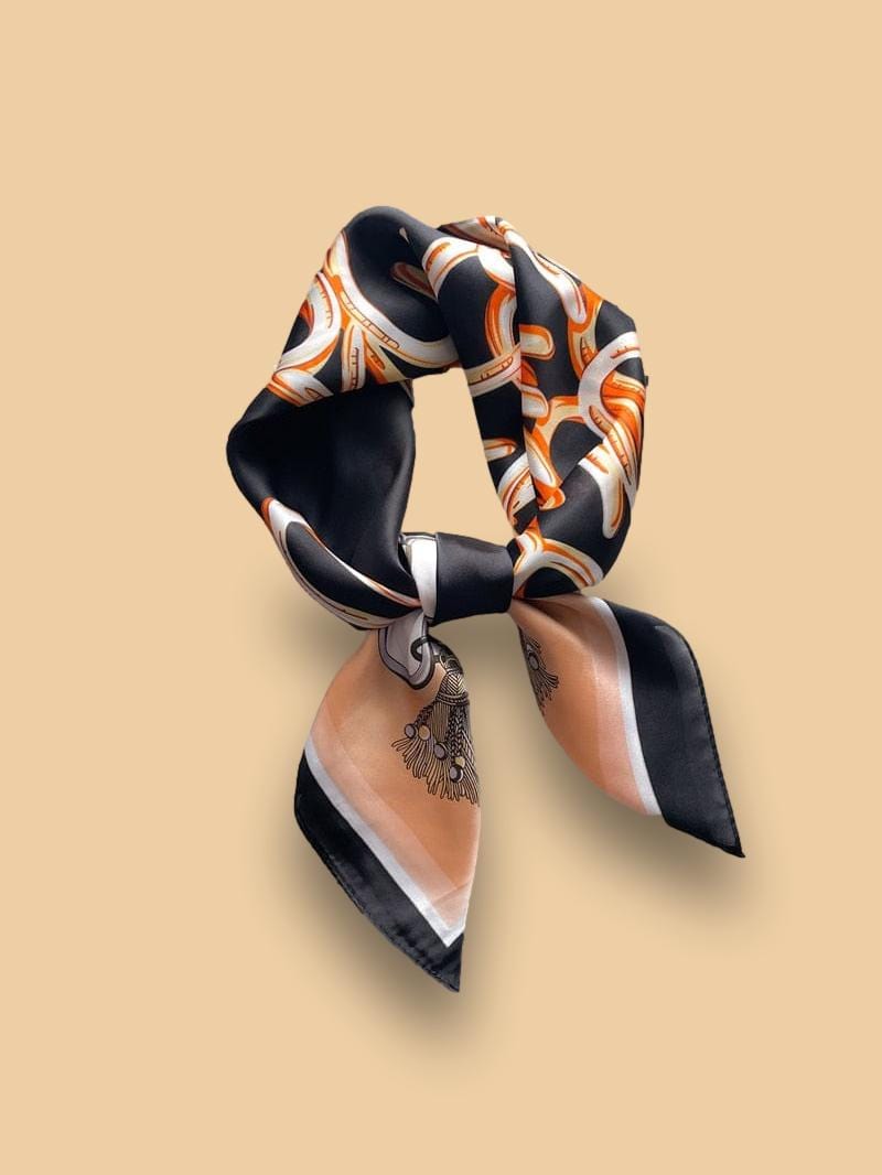 Grand Foulard Noir Femme